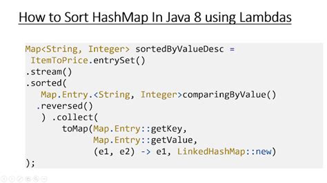 how to sort a map in java.